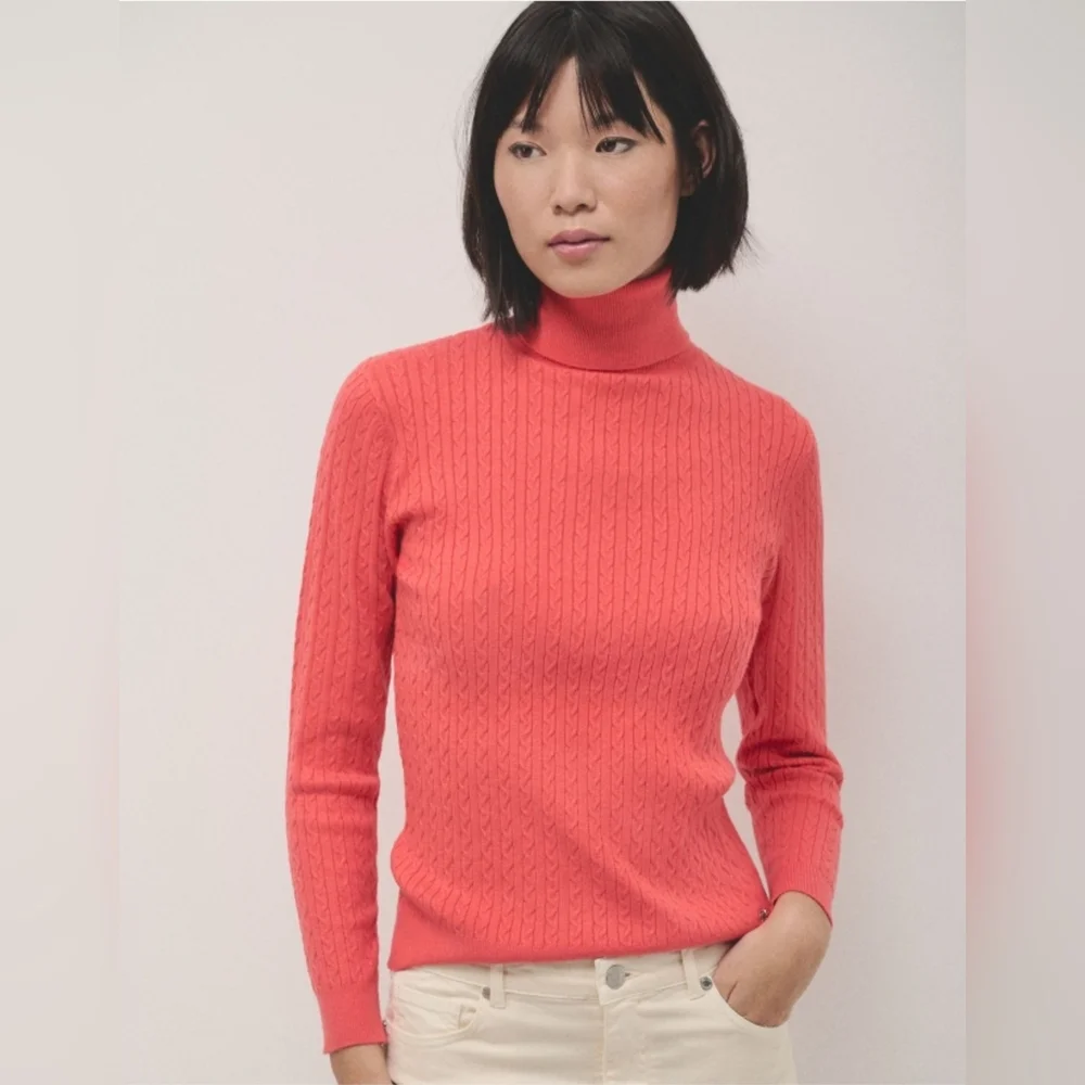 J. Crew Turtleneck In Wool, Nylon & Cashmere Swaeter